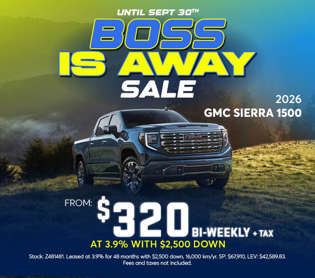 2026 GMC Sierra 1500 2026 GMC Sierra 1500 | $22,057 off with available 0% for 84 months