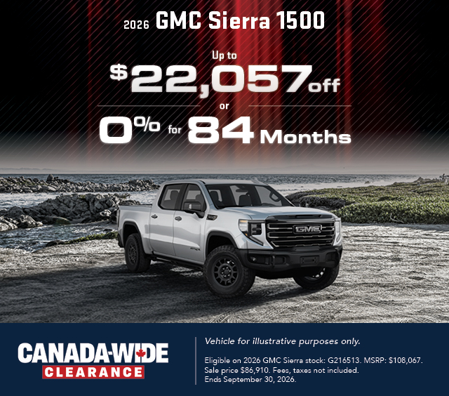 2026 GMC Sierra 1500 2026 GMC Sierra 1500 | Up to $22,057 off or 0% for 84 months