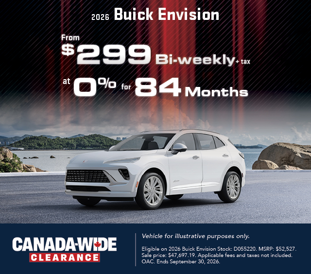 2026 Buick Envision 2026 Buick Envision | From $299 bi-weekly at 0% for 84 months