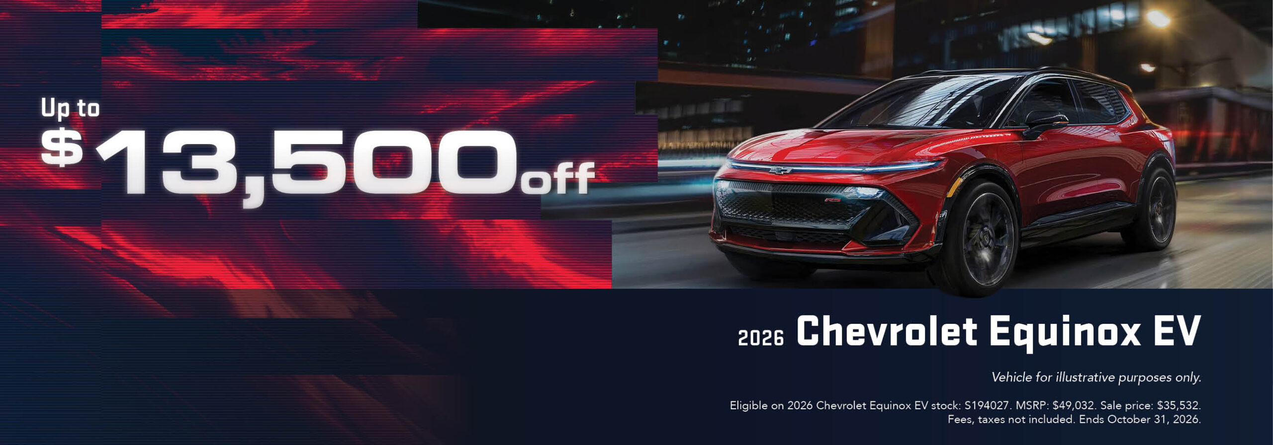 2026 Chevrolet Equinox EV | Up to $13,500 off 2026 Chevrolet Equinox EV | Up to $13,500 off