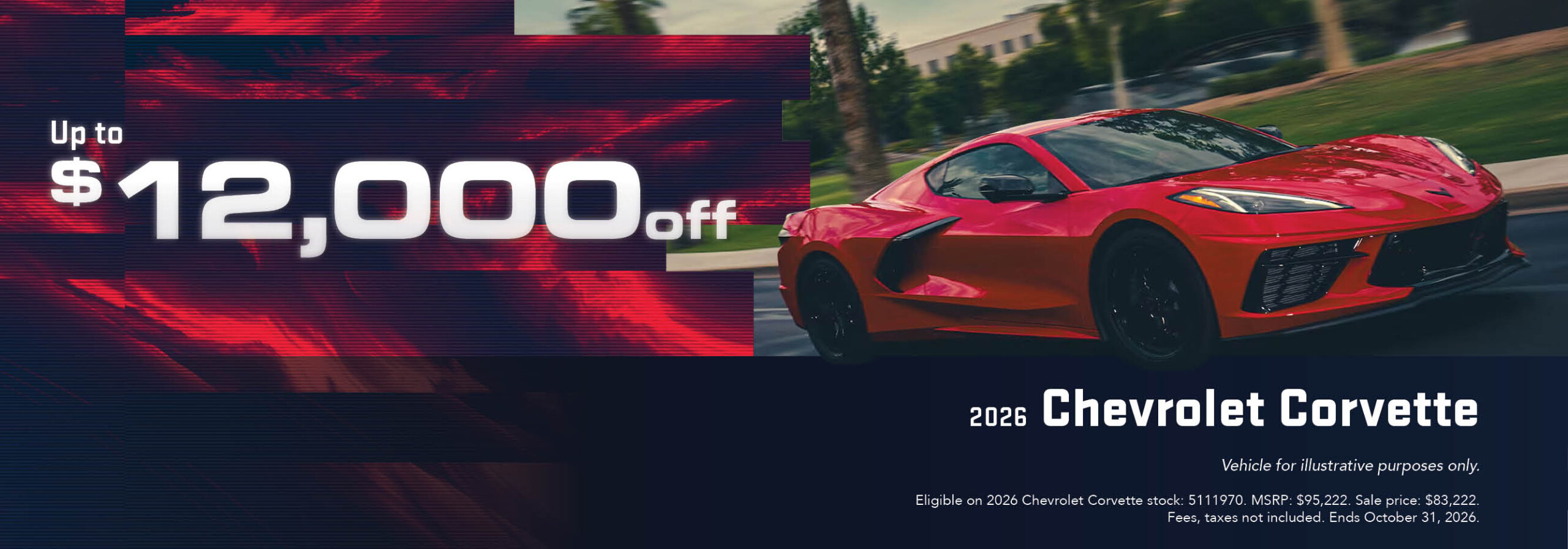 2026 Chevrolet Corvette | Up to $12,000 off 2026 Chevrolet Corvette | Up to $12,000 off