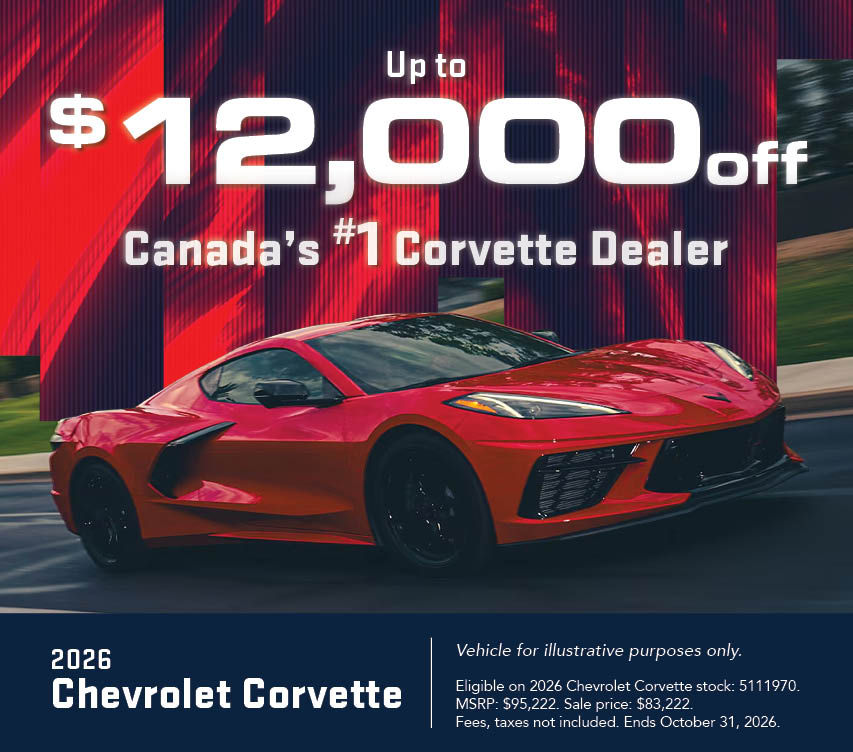 2026 Chevrolet Corvette | Up to $12,000 off